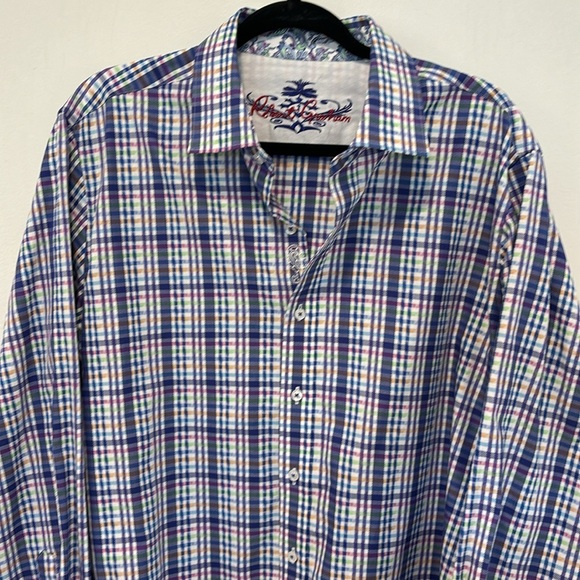 Robert Graham Shirt Classic Fit Multi Color Long Sleeved Men's Size Larg… - Picture 2 of 10